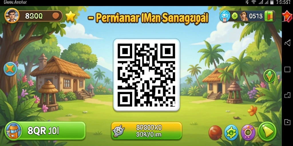 Tampilan gameplay 8QR yang seru dan interaktif.