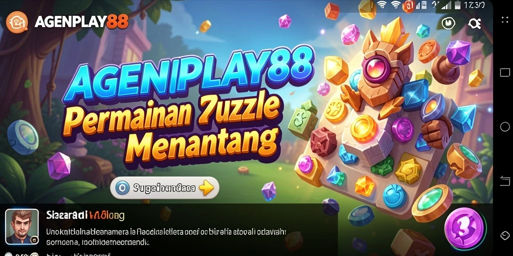 Tampilan gameplay seru di AGENPLAY88 dengan berbagai puzzle menarik.
