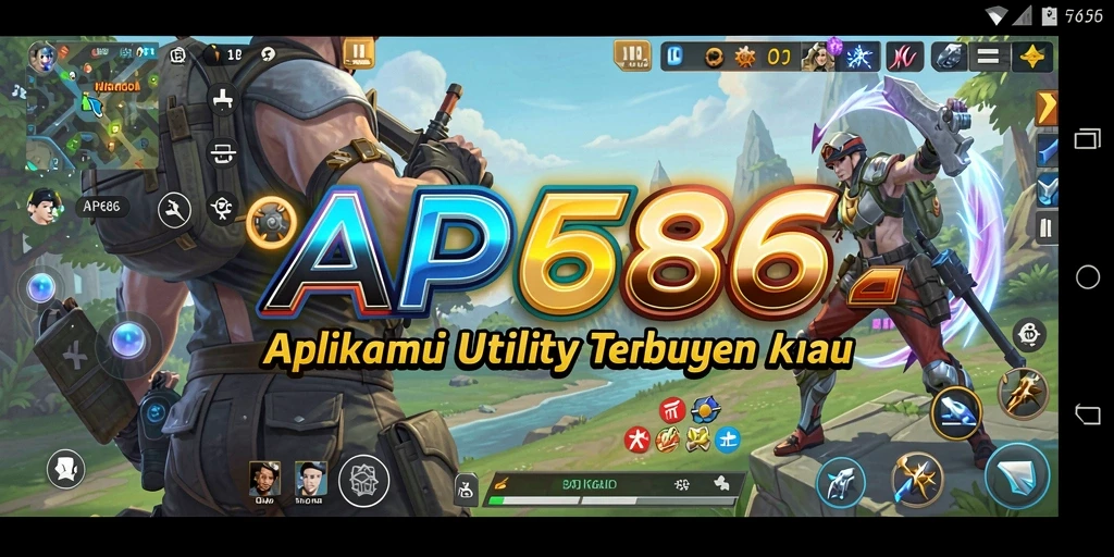 Tampilan utama AP686 yang memudahkan navigasi.