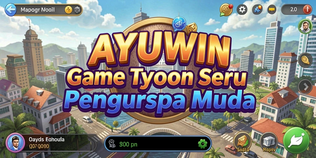 Tampilkan gameplay seru dari AYUWIN dengan strategi Tycoon yang menarik.
