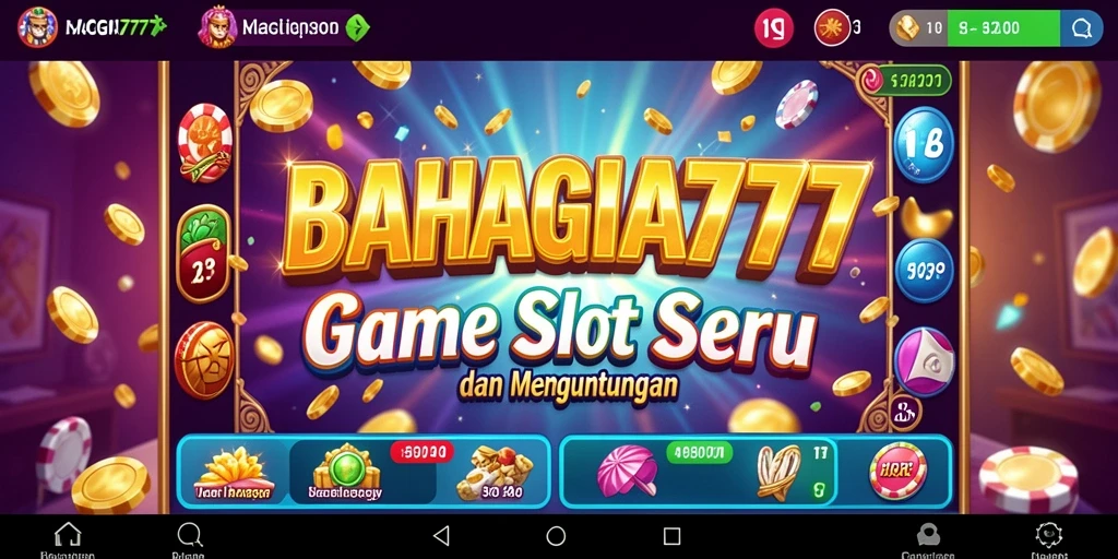 Tampilan gameplay Slot BAHAGIA777 yang mengasyikkan
