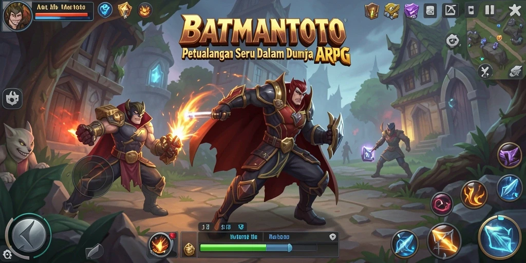 Screenshot utama menampilkan aksi intens dalam permainan ARPG.