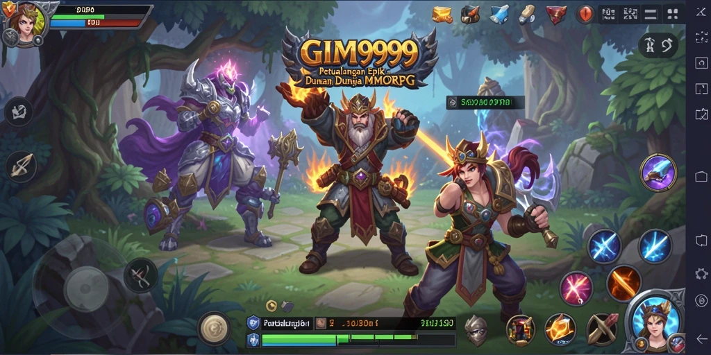 Tampilan gameplay GIM999 yang mendebarkan dan penuh aksi.