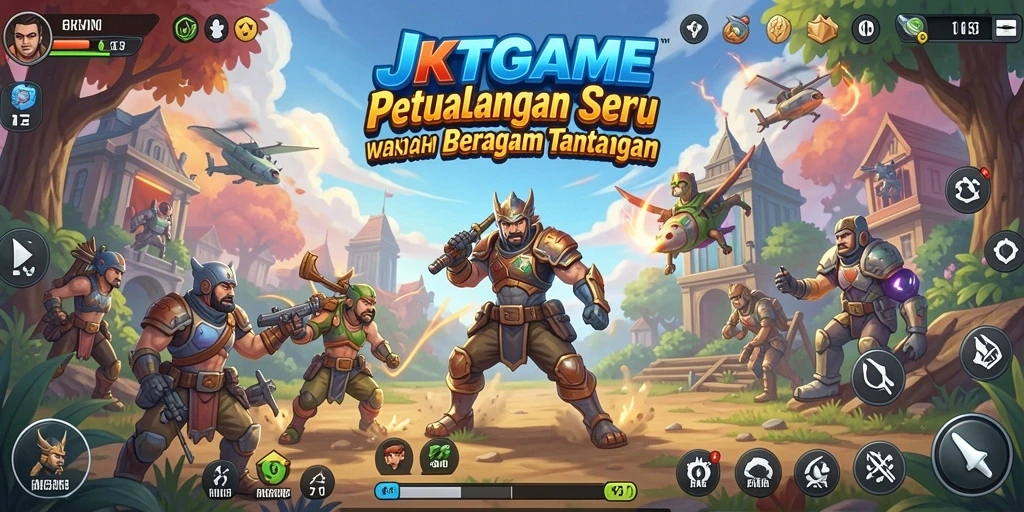 Tampilan gameplay JKTGAME yang menegangkan dan mendebarkan.