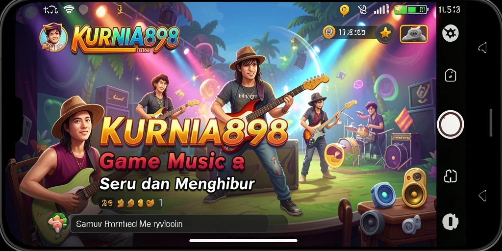 Tampilan gameplay seru di KURNIA898 dengan berbagai genre musik.