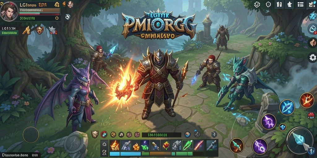 Tampilan gameplay LG111 dengan aksi petualangan MMORPG yang seru.