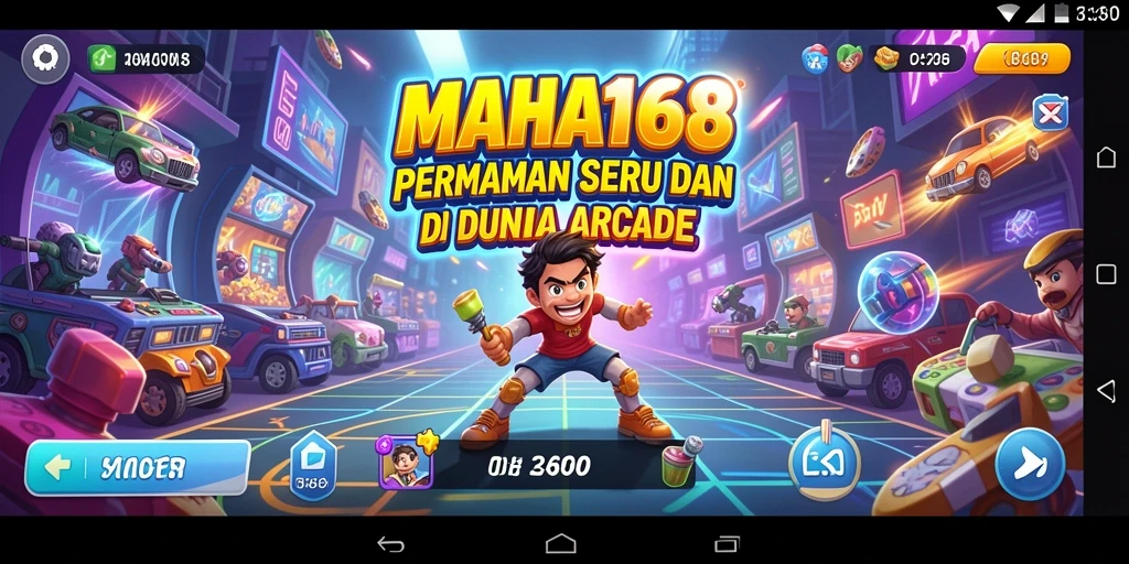 Screenshot utama MAHA168 menampilkan gameplay yang seru dan menantang.