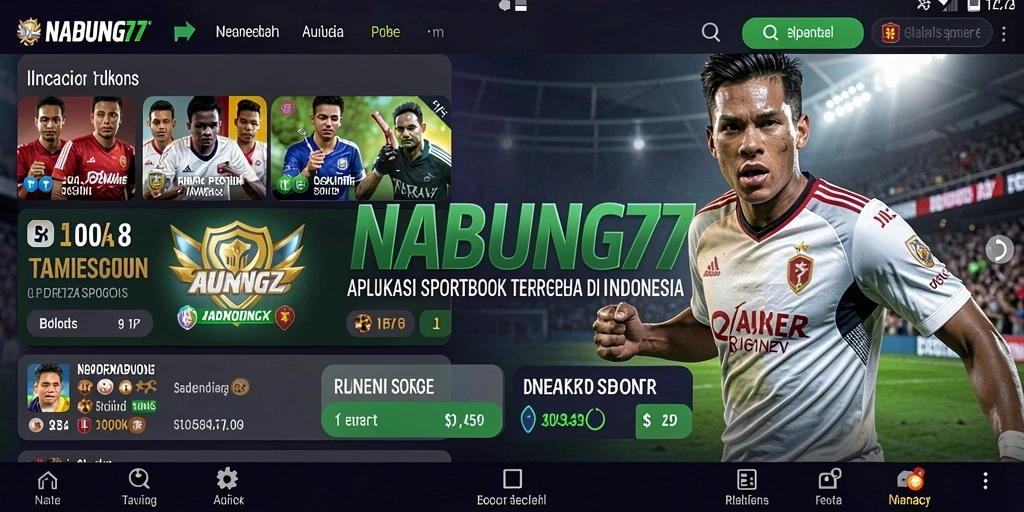 Screenshot utama yang menunjukkan pengalaman taruhan di NABUNG77.