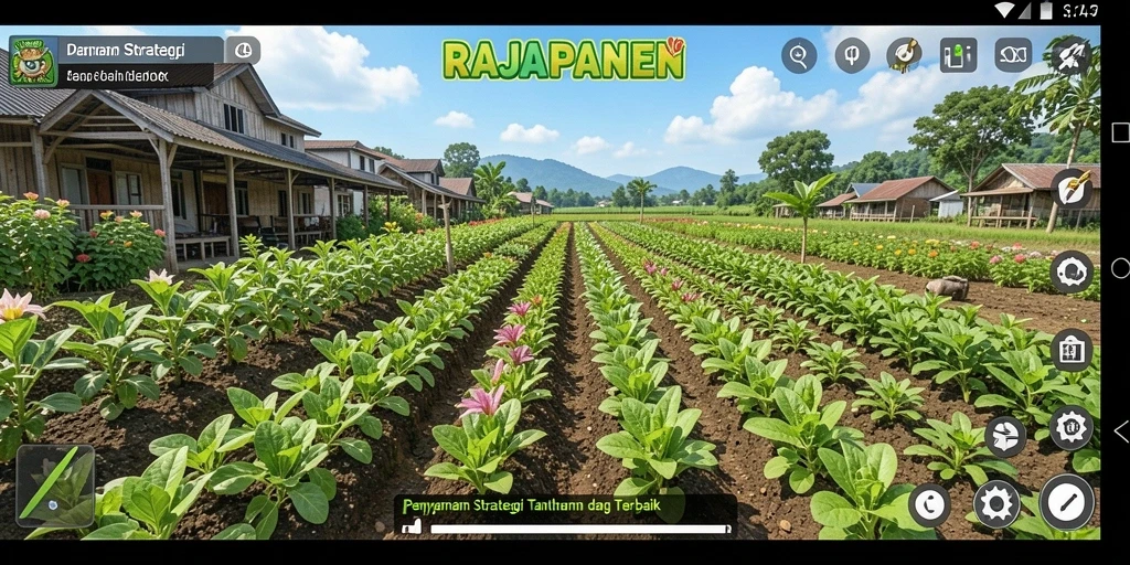 Tampilan gameplay menarik dari RAJAPANEN yang mengasah strategi pertanian.