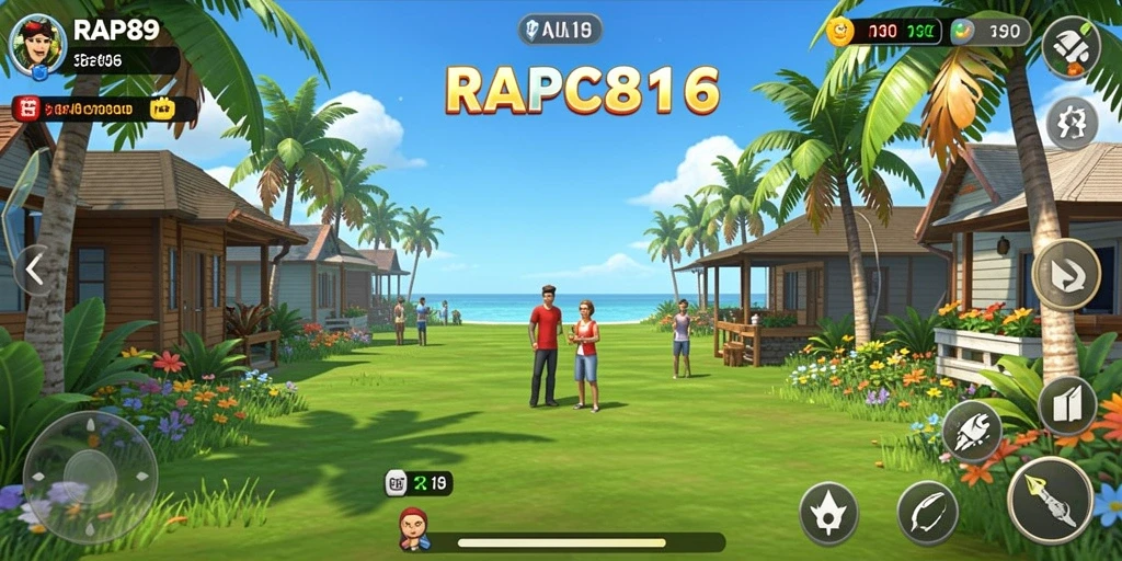 Skrinsot gameplay <strong>RAP89</strong> menunjukkan kesenangan saat bermain dengan teman.