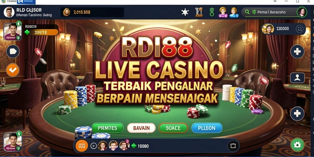 Tampilan gameplay RDI88 yang mendebarkan dengan dealer langsung.