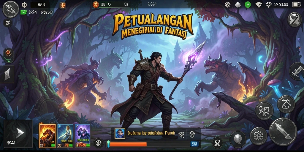 Tampilan gameplay RR44 yang menampilkan aksi petualangan seru.