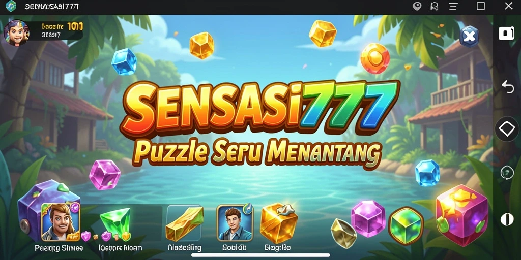 Tampilan gameplay SENSASI777 yang penuh warna dan menantang.