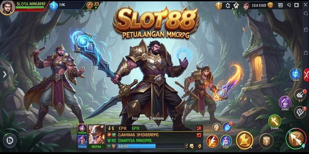 Tangkapan layar gameplay SLOT88 menampilkan aksi pertempuran yang mendebarkan.