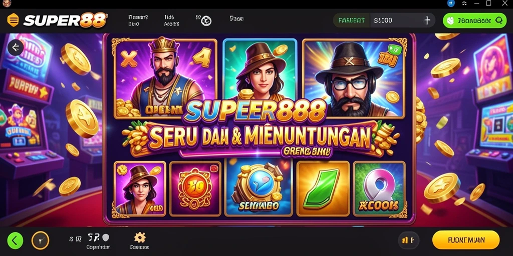 Tampilan gameplay SUPER88 yang menarik dan menyenangkan.