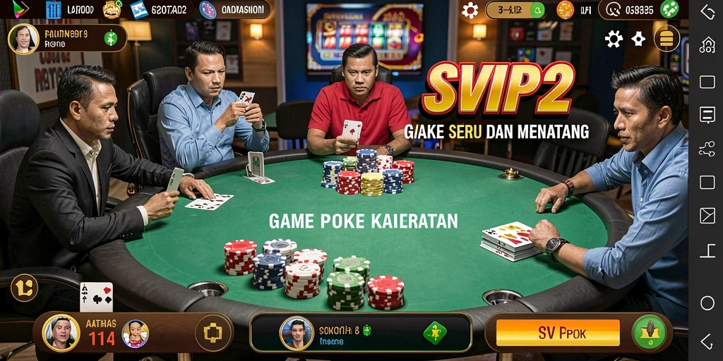 Tampilan menarik dari gameplay Poker di SVIP2.