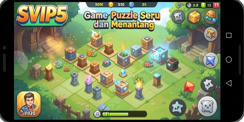 Tampilan gameplay seru dari game puzzle SVIP5.