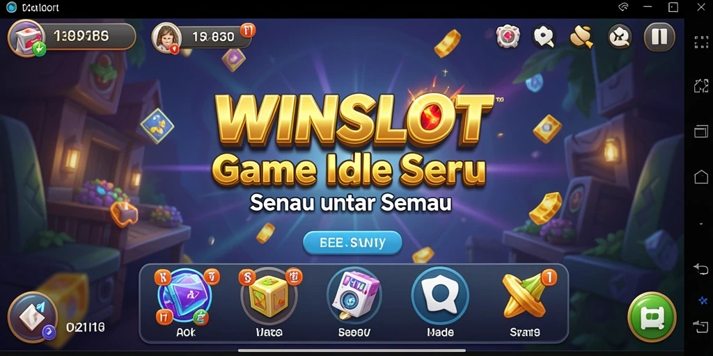 Screenshot gameplay <strong>WINSLOT</strong> menampilkan aktivitas seru dan slot yang berwarna-warni.
