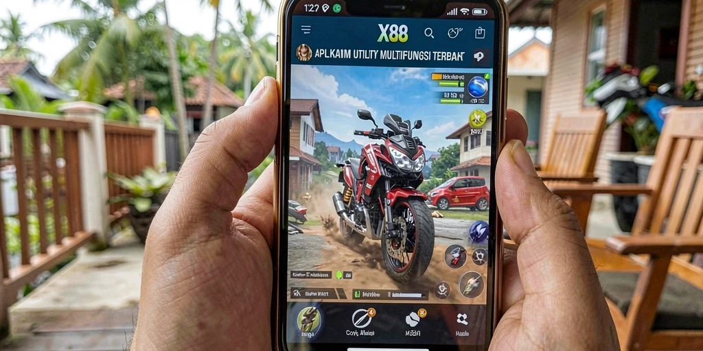Tampilan utama X88 yang menampilkan fitur-fitur utility.